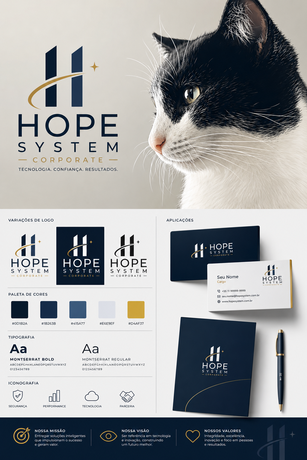 Identidade visual Hope System Corporate